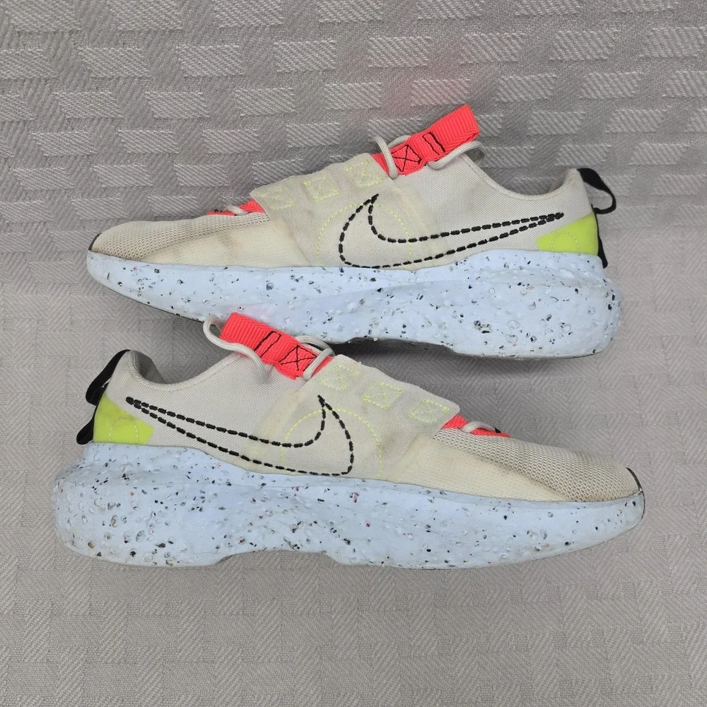 Nike Crater Impact Light Bone Black Mens Size 10 Casual Hiking Jogging Shoes